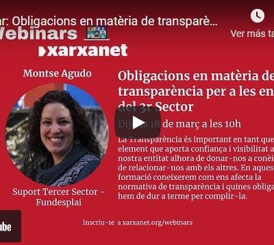 Obligacions en matèria de transparència per a associacions i fundacions