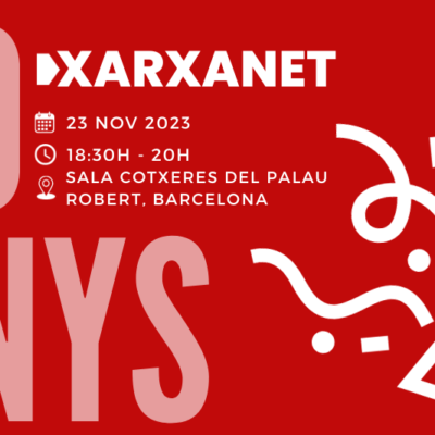 Celebra amb nosaltres els 20 anys de Xarxanet!