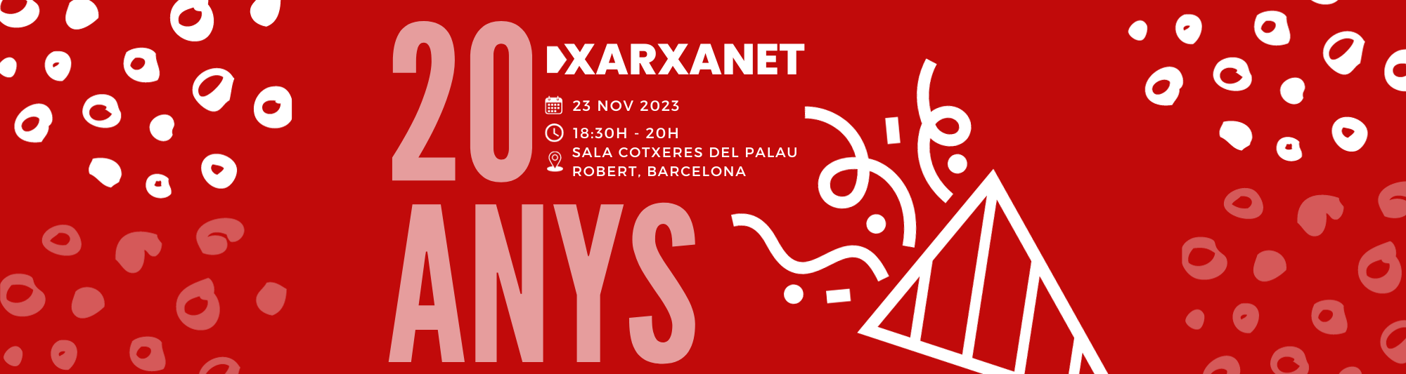 Celebra amb nosaltres els 20 anys de Xarxanet!